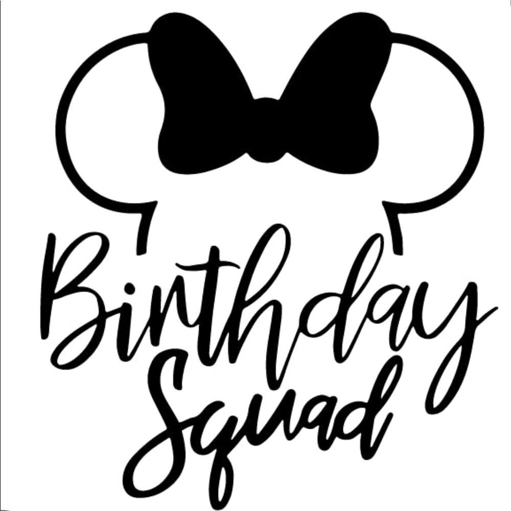Birthday Squad - Disney white tee (adult)